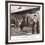 Boeing B-314, Passengers Arrive at La Gaurdia, 1939-Clyde Sunderland-Framed Art Print