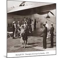 Boeing B-314, Passengers Arrive at La Gaurdia, 1939-Clyde Sunderland-Mounted Art Print