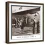 Boeing B-314, Passengers Arrive at La Gaurdia, 1939-Clyde Sunderland-Framed Art Print