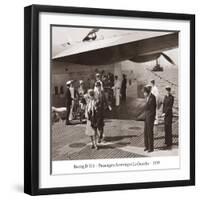 Boeing B-314, Passengers Arrive at La Gaurdia, 1939-Clyde Sunderland-Framed Art Print