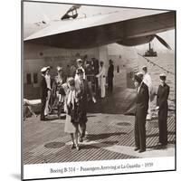 Boeing B-314, Passengers Arrive at La Gaurdia, 1939-Clyde Sunderland-Mounted Art Print