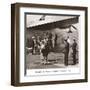 Boeing B-314, Passengers Arrive at La Gaurdia, 1939-Clyde Sunderland-Framed Art Print