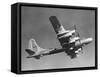 Boeing B-50D Superfortress in Air-null-Framed Stretched Canvas