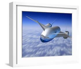 Boeing Conceptual Sonic Cruiser-null-Framed Art Print