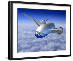 Boeing Conceptual Sonic Cruiser-null-Framed Art Print