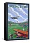 Boeing Field, Seattle, Washington-Lantern Press-Framed Stretched Canvas