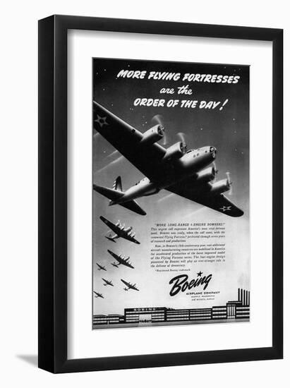 Boeing Flying Fortresse plant-null-Framed Art Print