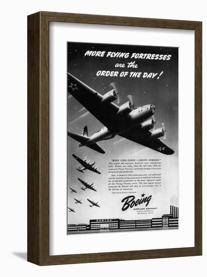 Boeing Flying Fortresse plant-null-Framed Art Print