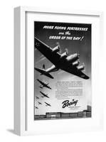 Boeing Flying Fortresse plant-null-Framed Art Print