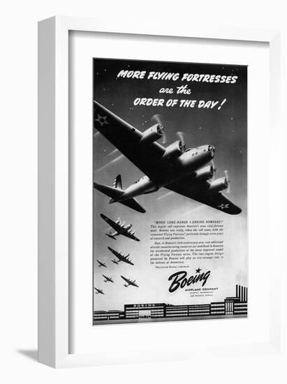 Boeing Flying Fortresse plant-null-Framed Art Print
