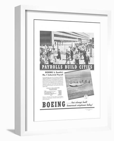 Boeing Industrial Payroll-null-Framed Art Print