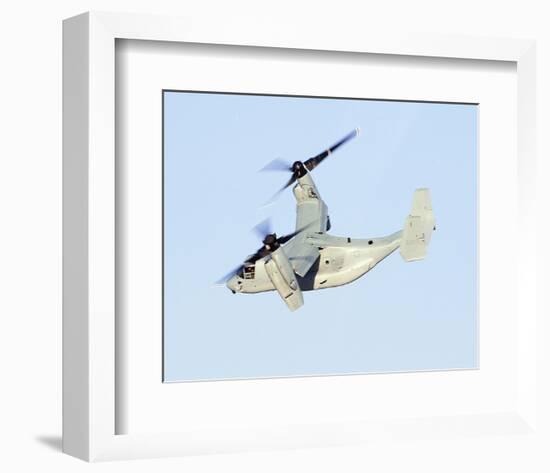 Boeing, V-22 Osprey banking-null-Framed Art Print