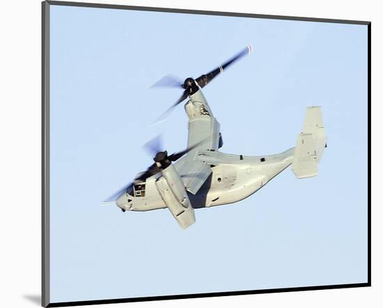 Boeing, V-22 Osprey banking-null-Mounted Art Print