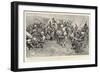 Boer Families Brought into a British Camp, Tommy Makes the Refugees at Home-William T. Maud-Framed Giclee Print