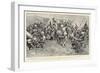 Boer Families Brought into a British Camp, Tommy Makes the Refugees at Home-William T. Maud-Framed Giclee Print