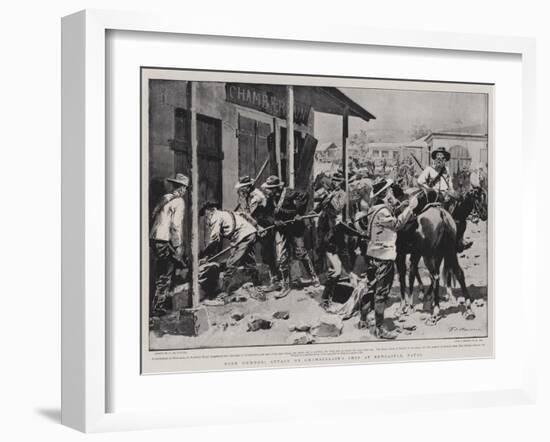 Boer Humour, Attack on Chamberlain's Shop at Newcastle, Natal-Frederic De Haenen-Framed Giclee Print