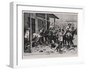 Boer Humour, Attack on Chamberlain's Shop at Newcastle, Natal-Frederic De Haenen-Framed Giclee Print