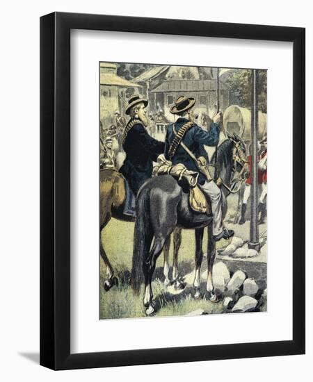 Boer Soldiers, November 1899 from Petit Journal, Paris, Second Boer War, South Africa-null-Framed Giclee Print