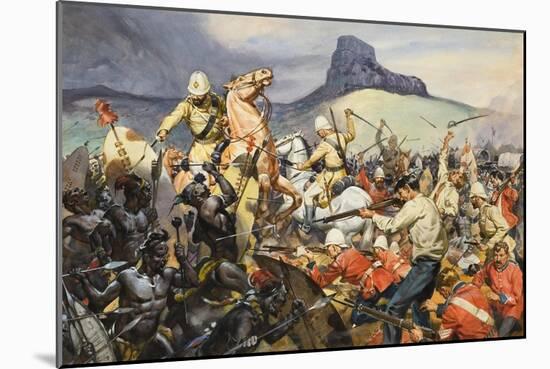 Boers and Natives-McConnell-Mounted Giclee Print