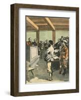 Boers before the Tribunal During the Boer War-null-Framed Art Print