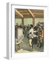 Boers before the Tribunal During the Boer War-null-Framed Art Print