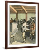 Boers before the Tribunal During the Boer War-null-Framed Art Print