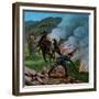 'Boers Firing the Veldt', 1900-Unknown-Framed Giclee Print