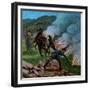 'Boers Firing the Veldt', 1900-Unknown-Framed Giclee Print