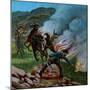 'Boers Firing the Veldt', 1900-Unknown-Mounted Giclee Print