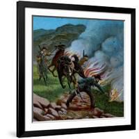 'Boers Firing the Veldt', 1900-Unknown-Framed Giclee Print