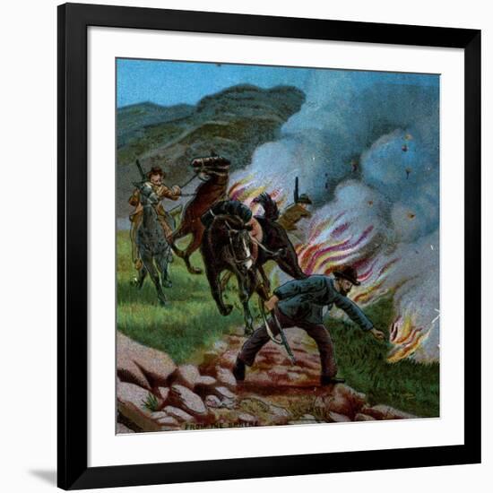 'Boers Firing the Veldt', 1900-Unknown-Framed Giclee Print