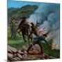 'Boers Firing the Veldt', 1900-Unknown-Mounted Giclee Print