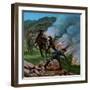 'Boers Firing the Veldt', 1900-Unknown-Framed Giclee Print