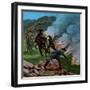 'Boers Firing the Veldt', 1900-Unknown-Framed Giclee Print