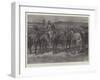 Boers' Horses in a Donga, or Cleft, on the Veldt-Paul Frenzeny-Framed Giclee Print