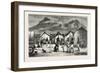 Boers in Laager on Pivan River, Zulu Border, Cape Colony, South Africa-null-Framed Giclee Print
