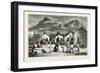 Boers in Laager on Pivan River, Zulu Border, Cape Colony, South Africa-null-Framed Giclee Print