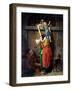 Boethius (480-524) Bidding Farewell to His Family-Jean Victor Schnetz-Framed Giclee Print