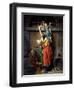 Boethius (480-524) Bidding Farewell to His Family-Jean Victor Schnetz-Framed Giclee Print