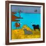 Boeufs D'Italie (After Corot), 2012-Cristina Rodriguez-Framed Giclee Print