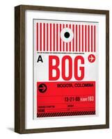 BOG Bogota Luggage Tag I-NaxArt-Framed Art Print