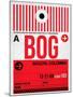 BOG Bogota Luggage Tag I-NaxArt-Mounted Art Print