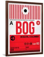 BOG Bogota Luggage Tag I-NaxArt-Framed Art Print