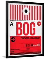 BOG Bogota Luggage Tag I-NaxArt-Framed Art Print