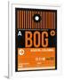 BOG Bogota Luggage Tag II-NaxArt-Framed Art Print