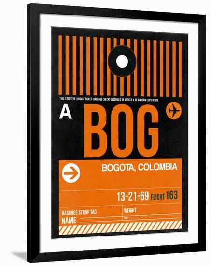 BOG Bogota Luggage Tag II-NaxArt-Framed Art Print