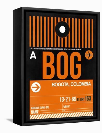 BOG Bogota Luggage Tag II-NaxArt-Framed Stretched Canvas