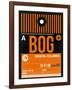 BOG Bogota Luggage Tag II-NaxArt-Framed Art Print