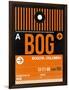 BOG Bogota Luggage Tag II-NaxArt-Framed Art Print