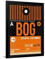 BOG Bogota Luggage Tag II-NaxArt-Framed Art Print